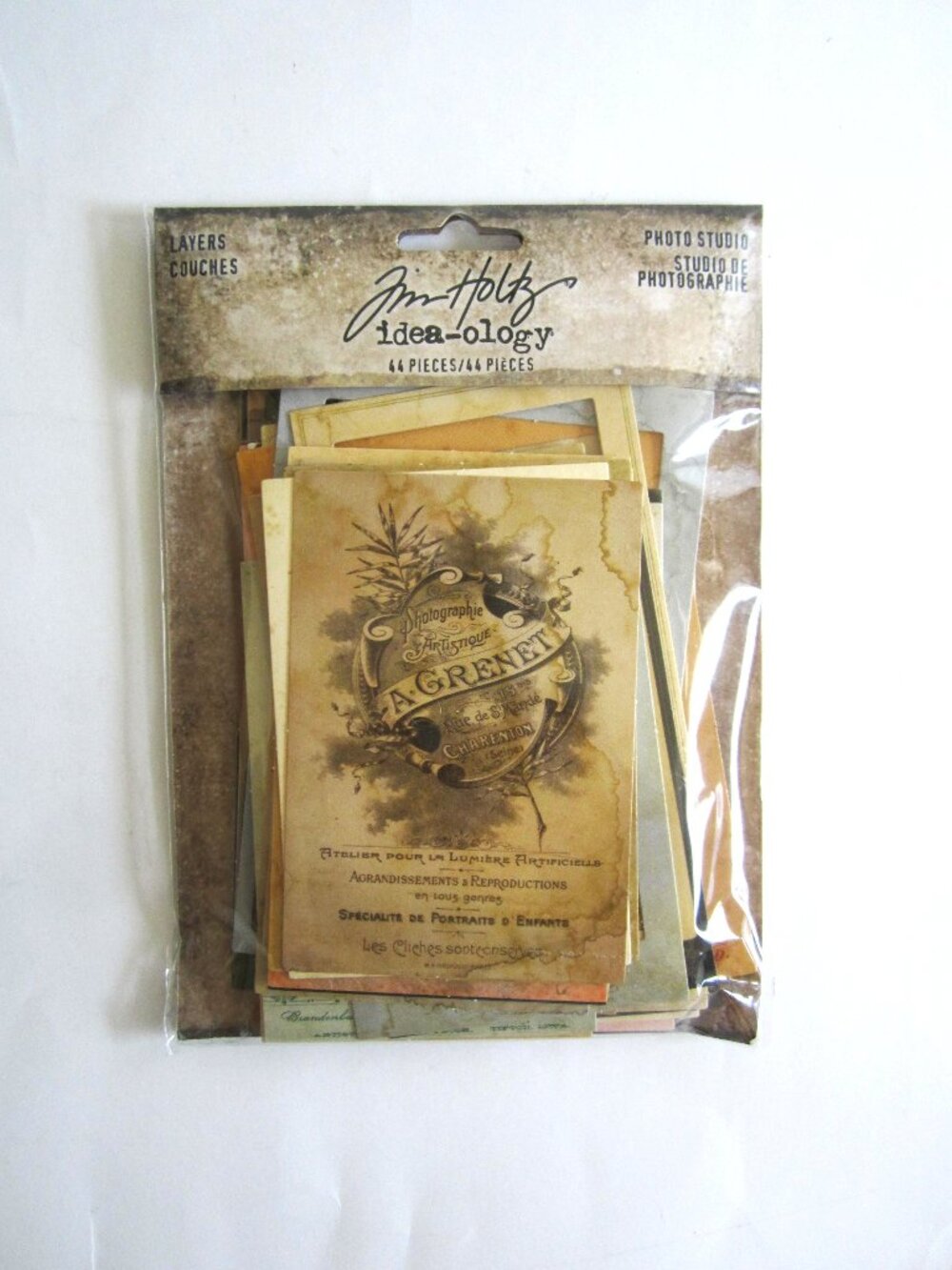 Tim Holtz Idea-ology 44 Pieces Layers Couches Photo Studio Craft Junk Journal
